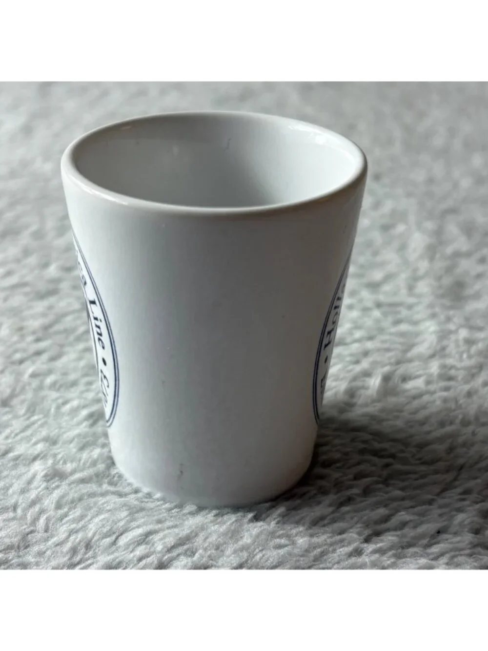 Holland America Shot Glass Blue White Cruise Decor